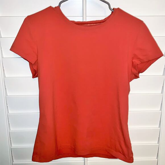 Woman’s Orange Shirt Top - Picture 1 of 9